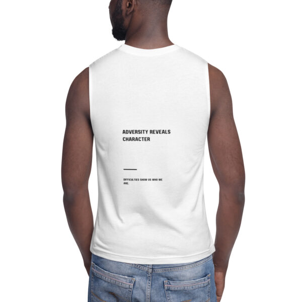 Camiseta sin mangas unisex - Forged in Adversity - Image 2